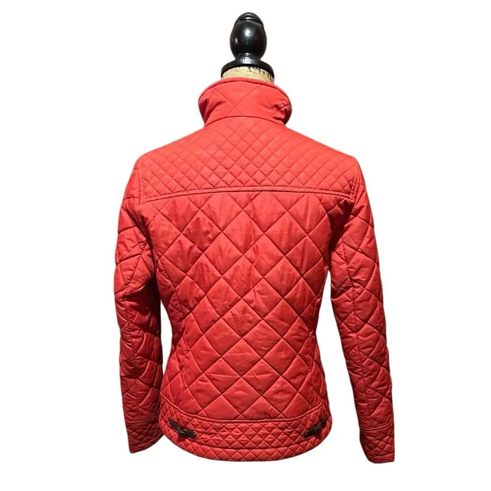 Tommy Hilfiger | Red Quilted Full Zip Collared Jacket Size Small - Picture 2 of 4
